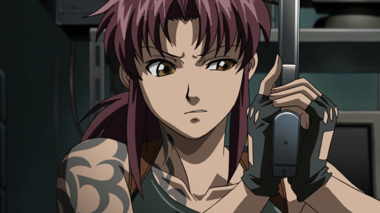 Revy holding a gun