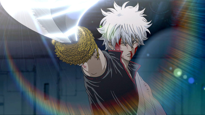 Gintoki holding sword