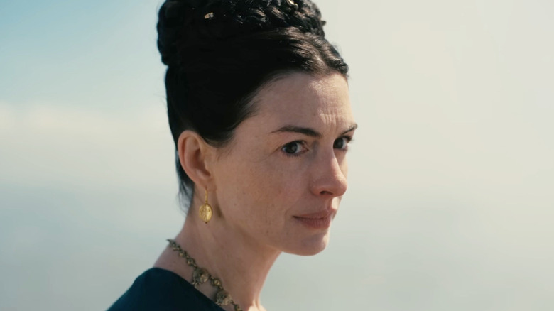 Penelope looking concerned in The Odyssey