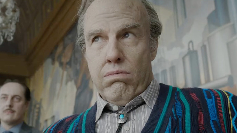Digger Rockwell looking nervous in a sweater in Digger