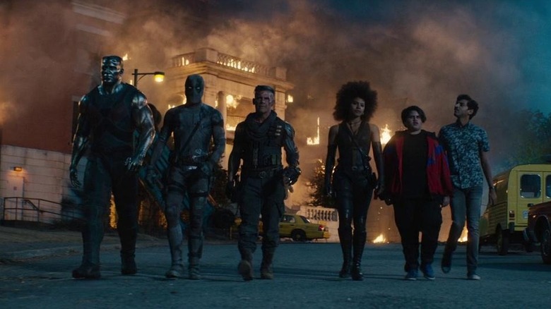 Ryan Reynolds as associated with X-Forme at the end of Deadpool 2