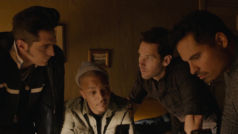 David Dastmalchian, T.I., Paul Rudd, and Michael Peña in Ant-Man