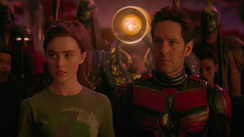 Paul Rudd and Kathryn Newton in Ant-Man and The Wasp: Quantumania