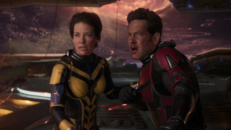 Evangeline Lilly and Paul Rudd in Ant-Man and The Wasp: Quantumania