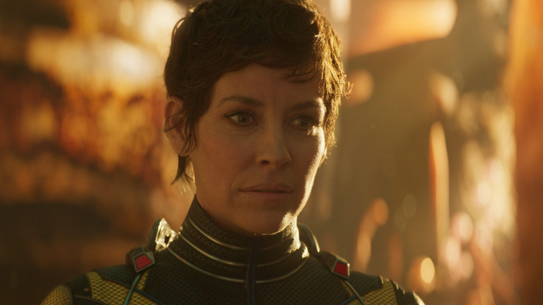 Wasp (Evangeline Lilly) looking sad in 
