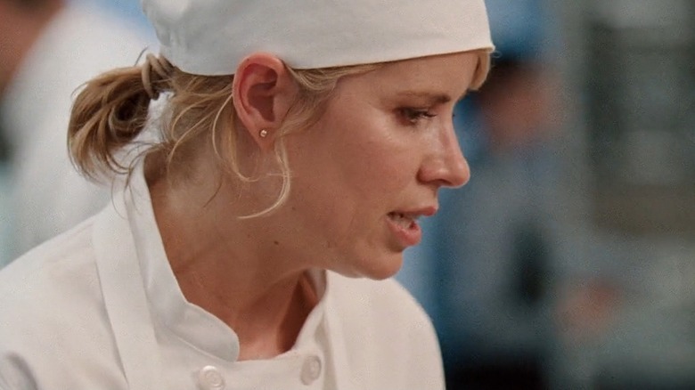 Treme, Janette working in a restaurant kitchen