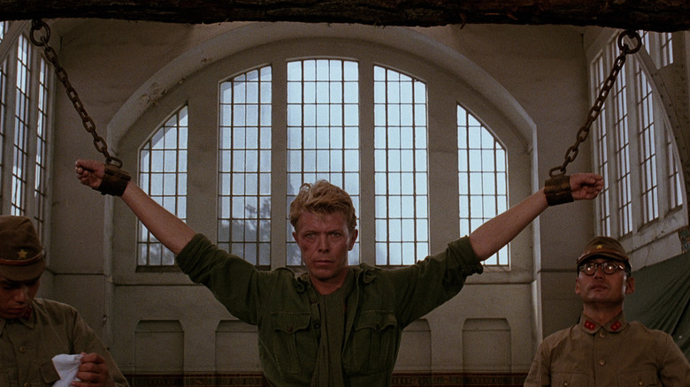 Major Jack Strafer Celliers (David Bowie) is imprisoned in Merry Christmas Mr. Lawrence