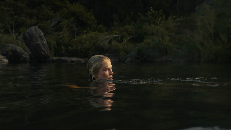 Sasha in the water in Apex