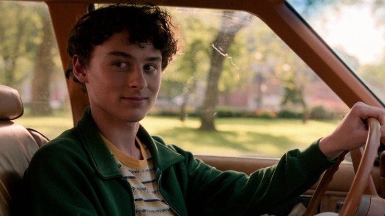 Stanley in car smiling
