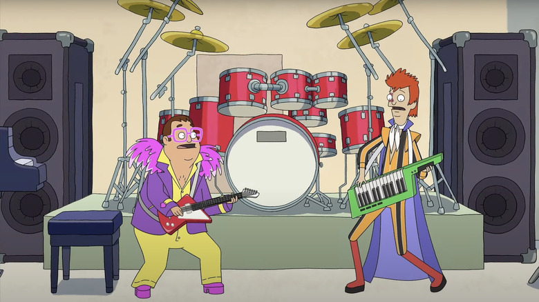 Birdie and Elmwood channeling Elton John and David Bowie