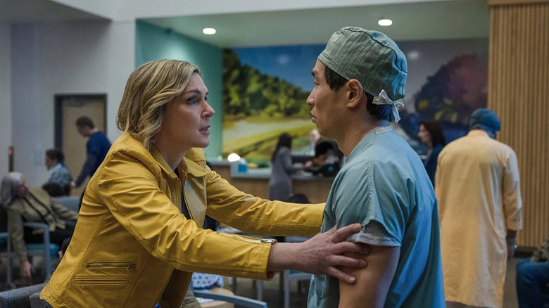 Carol freaks out while to a doctor in Pluribus