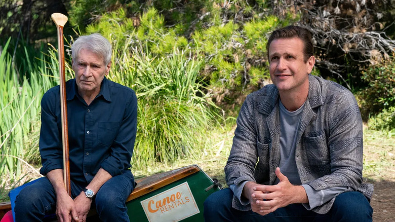 Paul and Jimmy have a paddle in Shrinking