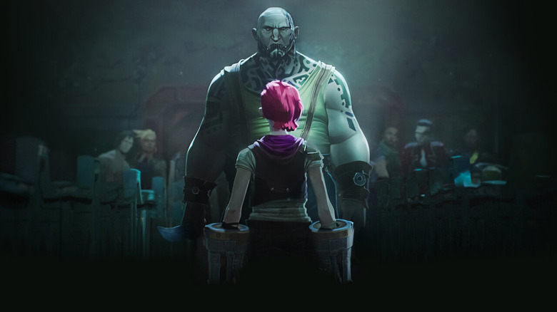 Vi confronting a thug