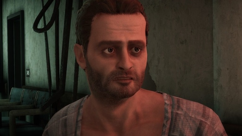 Rick Grimes in a hospital gown in The Walking Dead: Destinies