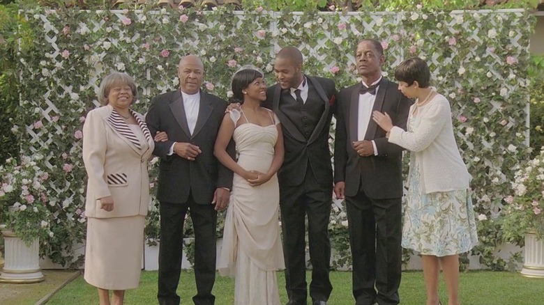 A wedding photo from The Strange Thing About the Johnsons.