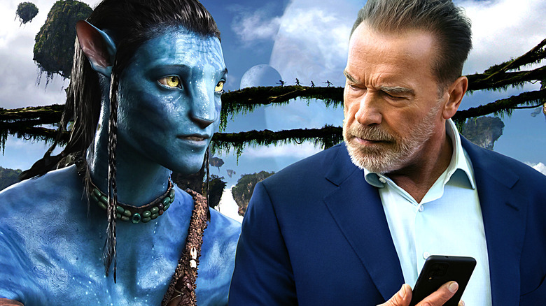 Jake Sully de Avatar e Arnold Schwarzenegger