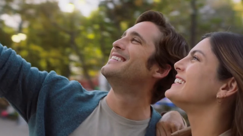 Diego Boneta and Monica Barbaro in At Midnight