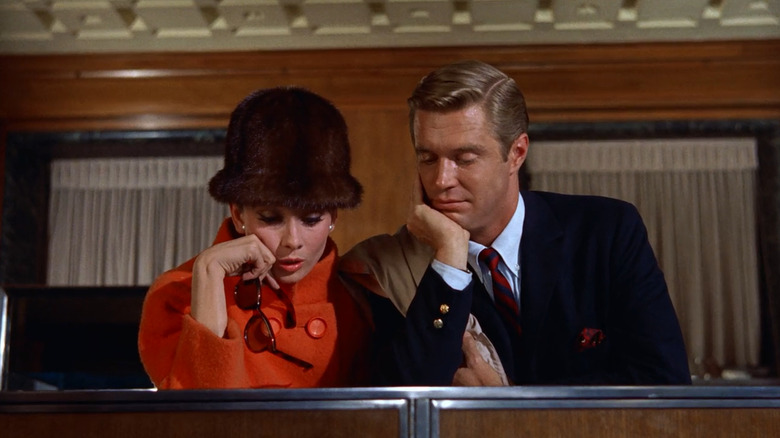 Audrey Hepburn and George Peppard in Breakfast at Tiffany's