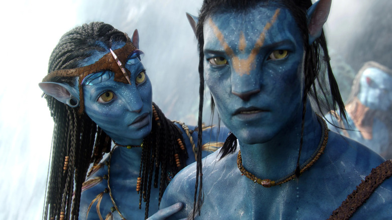 Jake Sully and Neytiri in Avatar