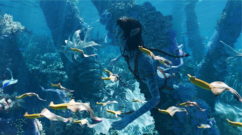 Kiri underwater in Avatar: The Way of Water