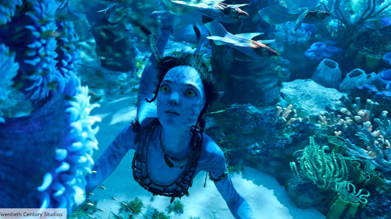 Avatar the way of water kiri underwater with reefs