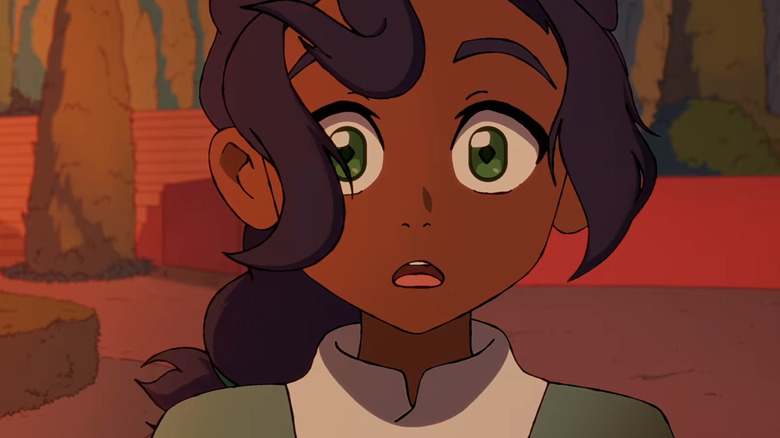 Pavi with a look of bewilderment in Avatar: Seven Havens