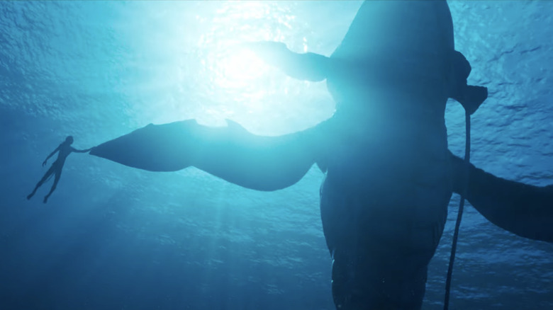 Avatar The Way of Water Na'vi and Whale