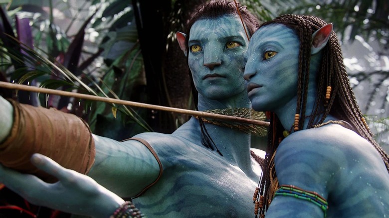 Neytiri and Jake in Avatar