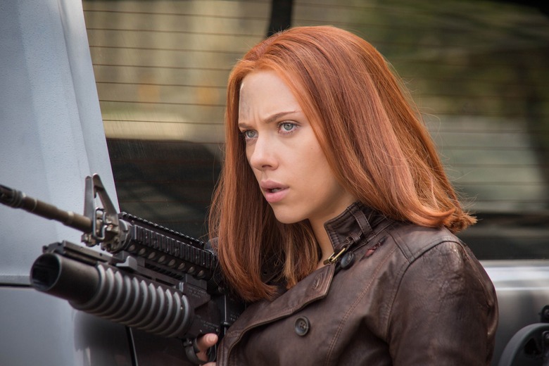 Scarlett Johansson as Black Widow in Captain America The Winter Soldier