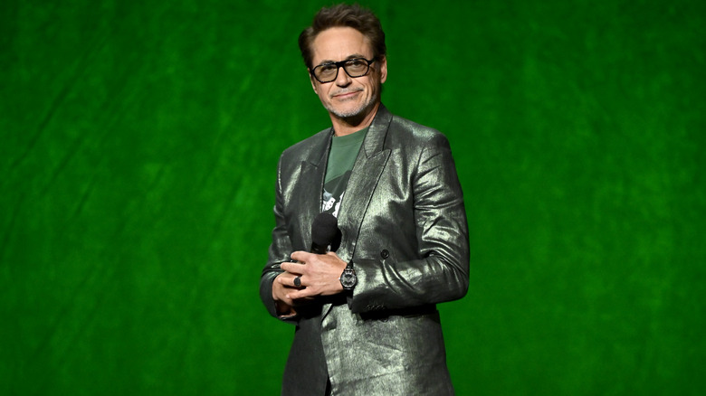 Robert Downey Jr. presenting at CinemaCon