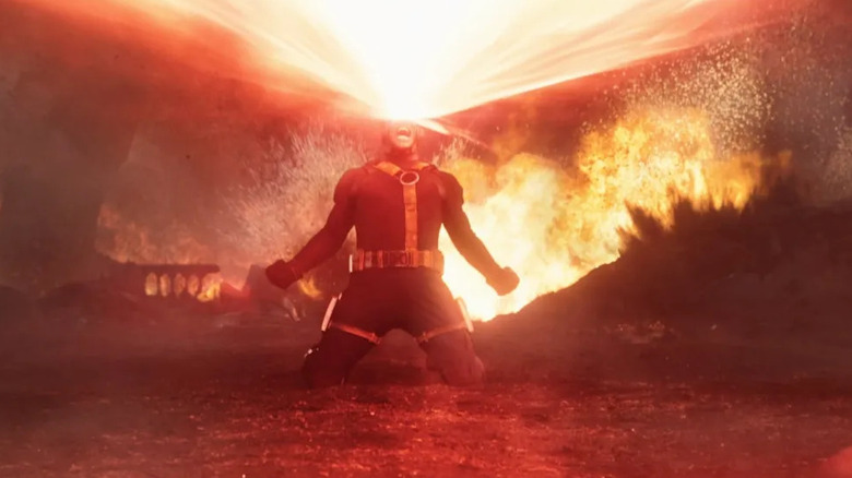 Cyclops releasing a burst of eye energy in Avengers: Doomsday