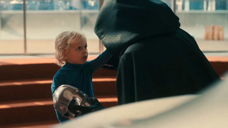 Dr. Doom talks to Franklin Richards in Fantastic Four: First Steps