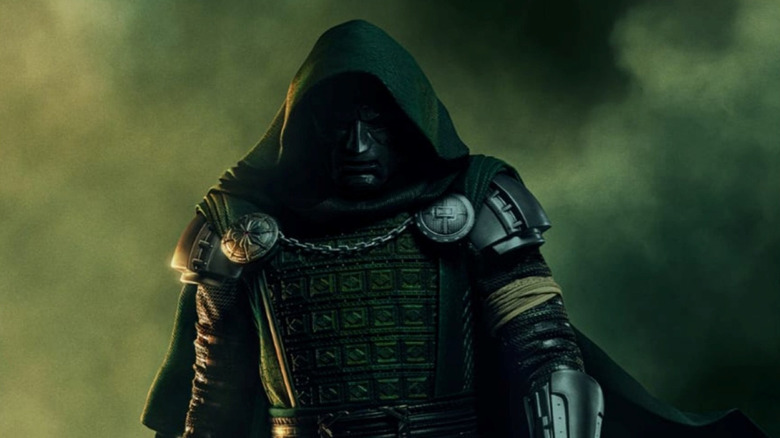 Doctor Doom standing in front of a cloudy backdrop in Avengers: Doomsday