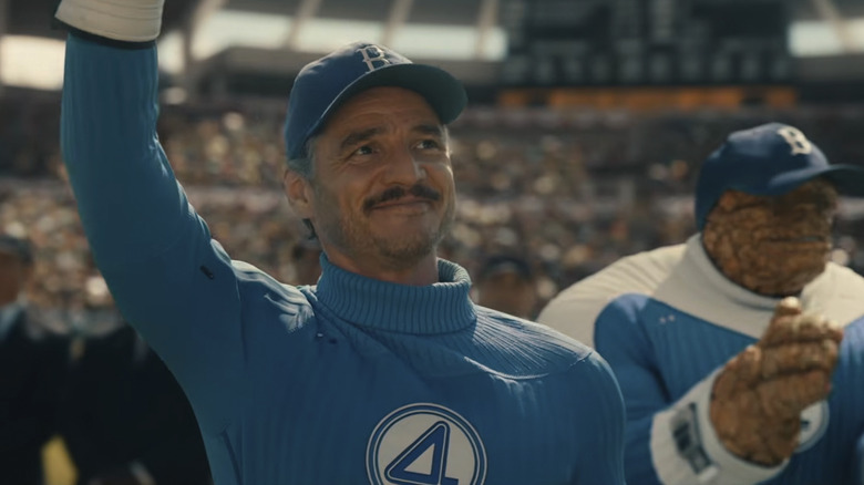 Reed Richards and Ben Grimm on a baseball field in Avengers: Doomsday