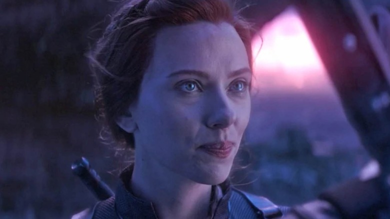 Black Widow crying