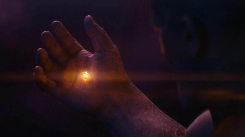 Soul Stone in Thanos' hand