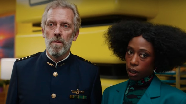 Hugh Laurie and Nikki Amuka-Bird in Avenue 5 season 2