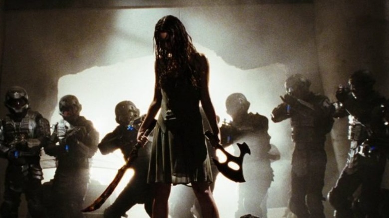 River Stands With Soldiers