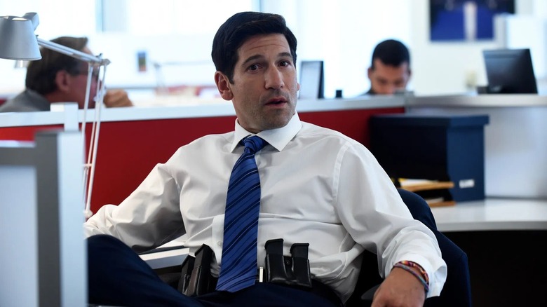 Jon Bernthal as Chase sitting at his desk in the Premise episode Moment of Silence