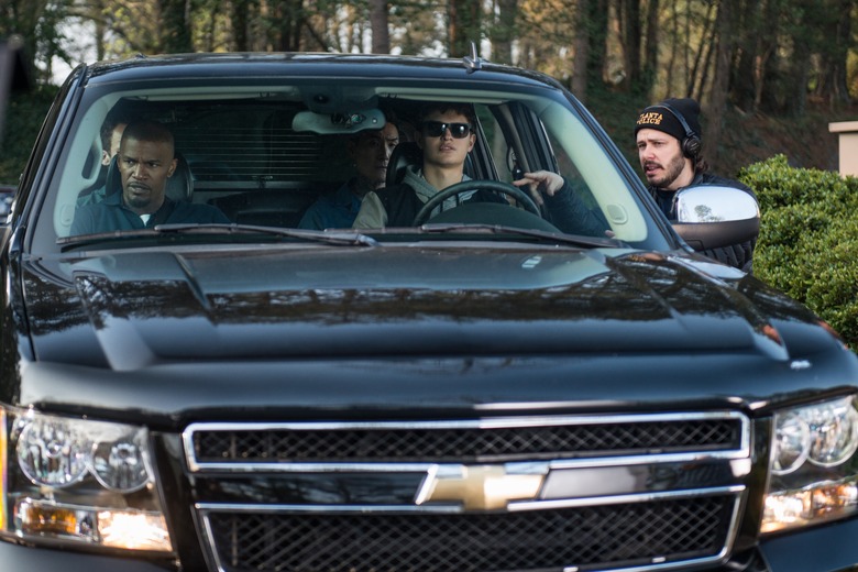 Baby Driver BTS - Jamie Foxx, Lanny Joon, Ansel Elgort, Edgar Wright