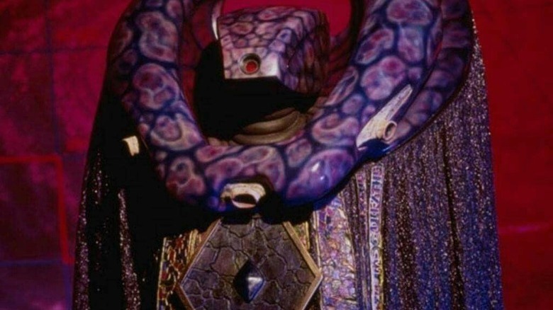 Vorlon Kosh Naranek gleams threateningly.