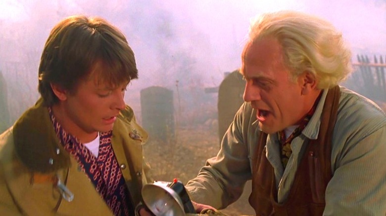 Christopher Lloyd and Michael J. Fox in Back to the Future Part III