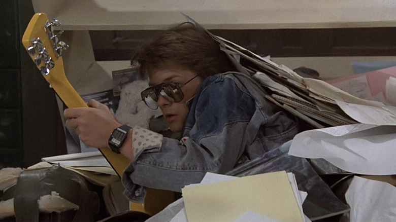 Marty McFly suffers the consequences of rocking too hard in Back to the Future