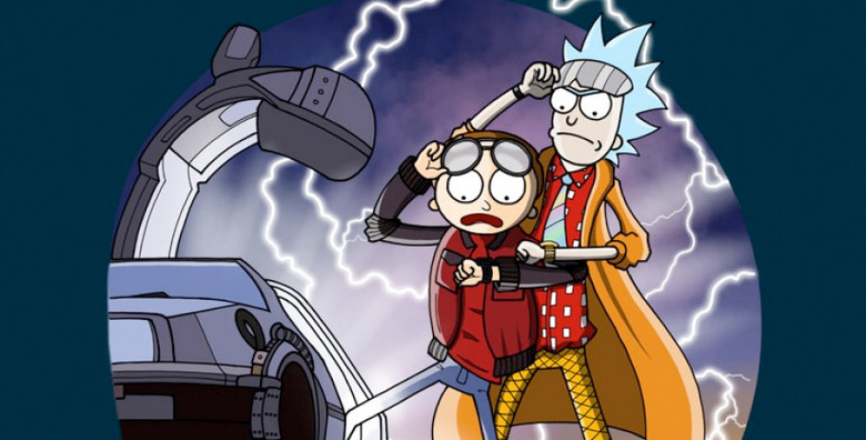 Back to the Future Rick and Morty mash-up