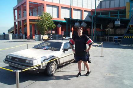 Peter Sciretta at Back to the Future: The Ride