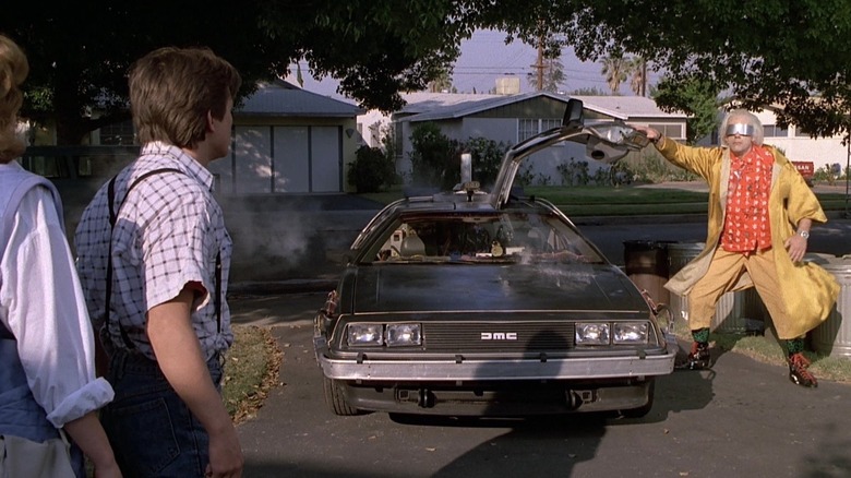 Back to the Future DeLorean Christopher Lloyd