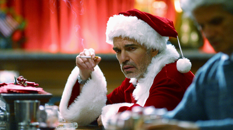 Willie smoking in Bad Santa