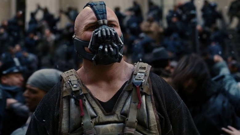 Tom Hardy as Bane in The Dark Knight Rises