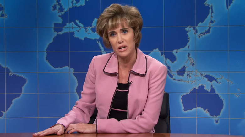 Kristen Wiig as Aunt Linda on Saturday Night Live