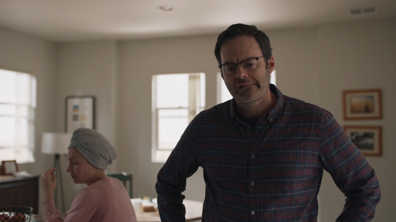 Sarah Goldberg as Sally and Bill Hader as Barry in their new home in Barry season 4